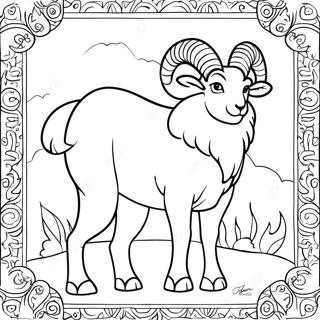 Aries The Fiery Ram Coloring Page 2642-2167