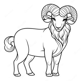 Aries The Fiery Ram Coloring Page 2642-2168