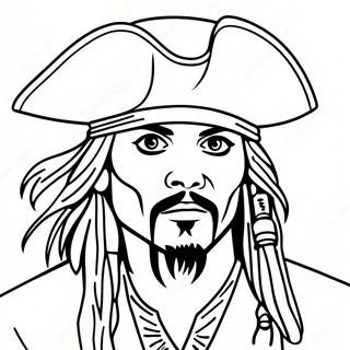 Captain Jack Sparrow In Action Coloring Page 26444-21230