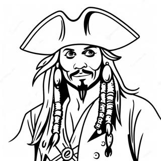 Captain Jack Sparrow In Action Coloring Page 26444-21231