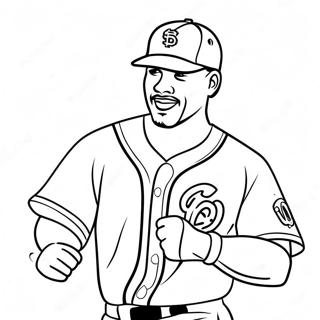 Fernando Tatis Jr Action Pose Coloring Page 26453-21233