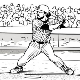 Fernando Tatis Jr Action Pose Coloring Page 26453-21235