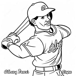 Fernando Tatis Jr Swinging Bat Coloring Page 26454-21240