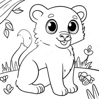 Colorful Animal Themed Coloring Page 26464-21244