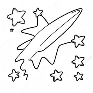 Shooting Star Coloring Pages