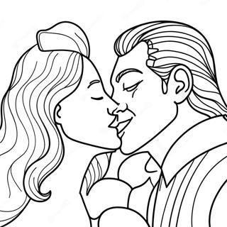 Kiss Coloring Pages