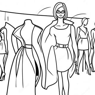 Mannequin Coloring Pages