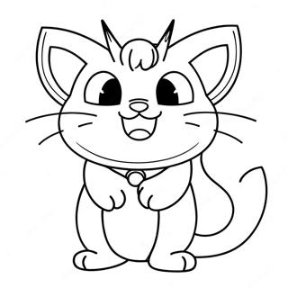 Meowth Pokemon Coloring Page 26553-21315