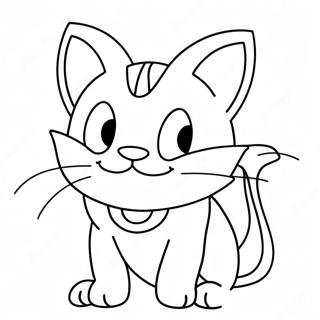 Meowth Pokemon Coloring Page 26553-21316