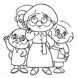 Bluey Grannies Coloring Page 2656-2159