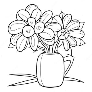 Georgia O Keeffe Flower Still Life Coloring Page 26573-21332