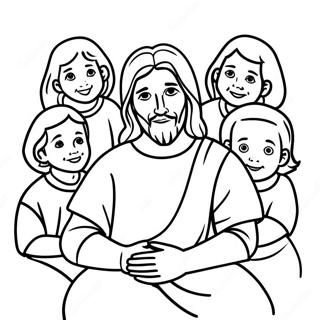 Jesus Loves The Little Children Coloring Pages