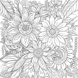 Intricate Flower Hard Coloring Page 26633-21377