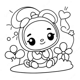 Cute Pucca With Friends Coloring Page 26644-21390