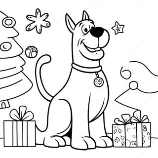 Scooby Doo Christmas Coloring Page 26673-21409