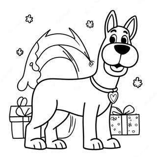 Scooby Doo Christmas Coloring Page 26673-21412