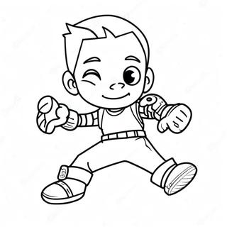 Prodigy Character In Action Coloring Page 2667-2173