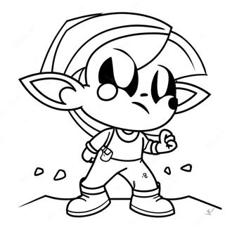 Prodigy Character In Action Coloring Page 2667-2174