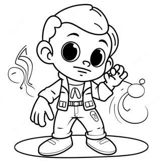 Prodigy Character In Action Coloring Page 2667-2175