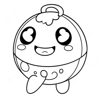 Cute Tamagotchi Character Coloring Page 26724-21449