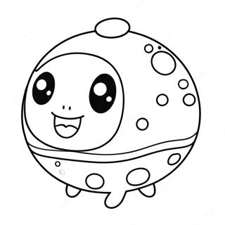 Cute Tamagotchi Character Coloring Page 26724-21452