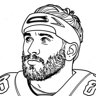 Travis Kelce Coloring Pages