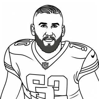 Travis Kelce Coloring Page 26743-21468