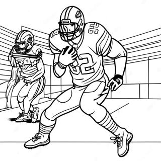 Travis Kelce In Action Coloring Page 26744-21472