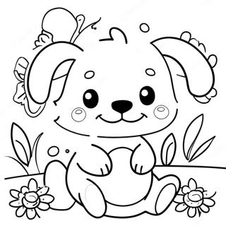 Cute Stanley Tumbler With Flowers Coloring Page 26764-21488