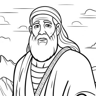 Moses Coloring Page 2676-2182