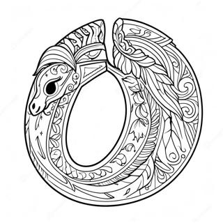 Good Luck Horseshoe Coloring Page 26773-21490