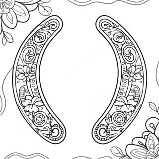 Good Luck Horseshoe Coloring Page 26773-21491