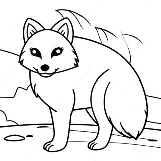 Arctic Fox Coloring Pages