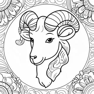 Aries Zodiac Sign Coloring Page 26803-21512