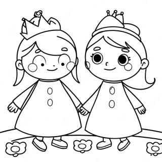 Ben And Holly Coloring Page 26813-21522