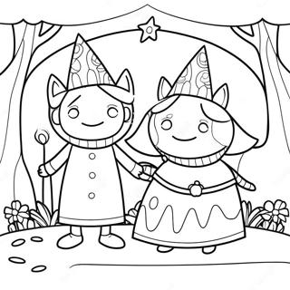 Ben And Holly Magical Adventure Coloring Page 26814-21531