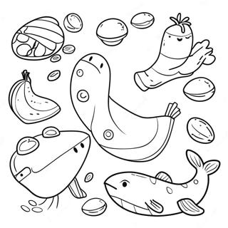 Food Chain Coloring Page 26823-21528