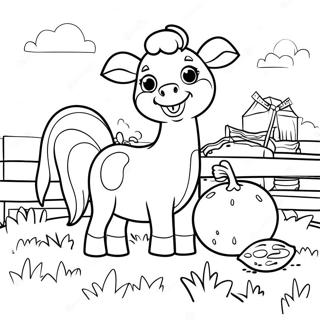 Detailed Farm Animals Coloring Page 26834-21545