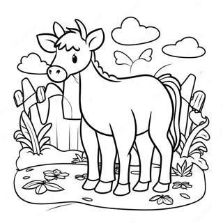 Detailed Farm Animals Coloring Page 26834-21546