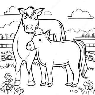 Detailed Farm Animals Coloring Page 26834-21547