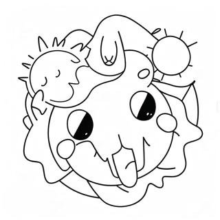 Sun And Moon Fnaf Coloring Pages