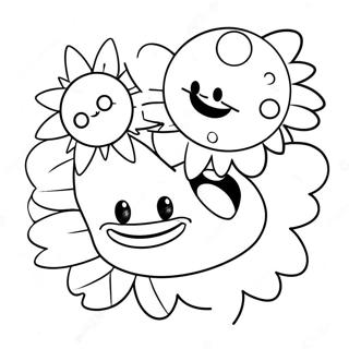 Sun And Moon Fnaf Coloring Page 26853-21555