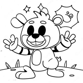 Fnaf Sun Character In Action Coloring Page 26854-21559