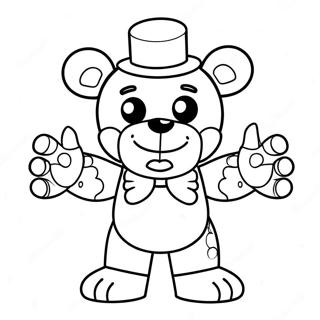 Fnaf Sun Character In Action Coloring Page 26854-21560