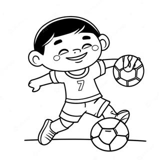 Vini Jr Coloring Pages