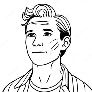 Tom Holland Coloring Page 26903-21595