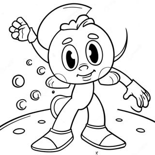 Mikey In Action Coloring Page 26924-21615