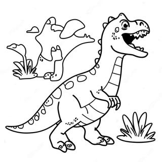 Dinosaur Coloring Page With Names 26943-21622