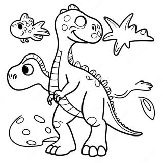 Dinosaur Coloring Page With Names 26943-21623