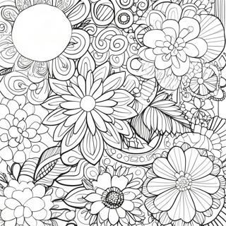 60s Retro Patterns Coloring Page 26963-21642